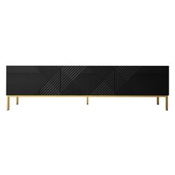 Tumba pentru TV Mirjan24 Madrielle 190/Exito 190 (Black/Black Gloss) Thumb