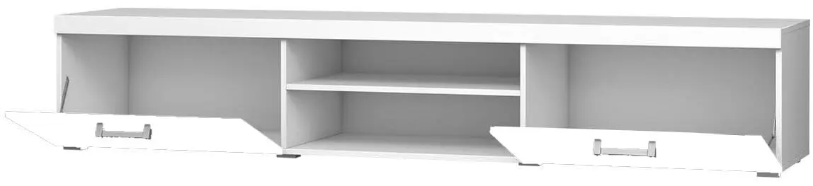 Tumba pentru TV Mirjan24 Mamba/Samba 8 (White/White Gloss) - 2