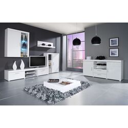 Tumba pentru TV Mirjan24 Mamba/Samba 8 (White/White Gloss) Thumb