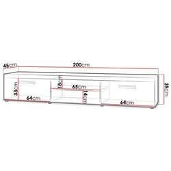 Tumba pentru TV Mirjan24 Mamba/Samba 8 (White/White Gloss) Thumb