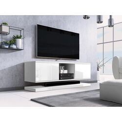 Тумба РТВ Mirjan24 Manitoba/Wizz (White/White Gloss) Thumb