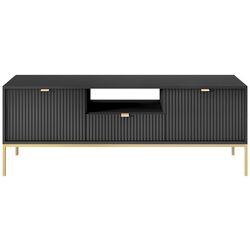 Тумба РТВ Mirjan24 Mijano MRTV154/Nova 154 (Black/Gold) Thumb