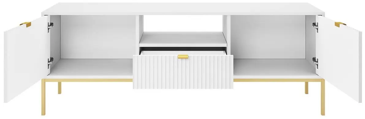 Тумба РТВ Mirjan24 Mijano MRTV154/Nova 154 (Black/Gold) - 5