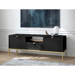 Тумба РТВ Mirjan24 Mijano MRTV154/Nova 154 (Black/Gold) Thumb