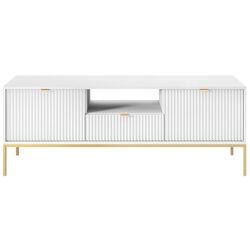 Тумба РТВ Mirjan24 Mijano MRTV154/Nova 154 (White/Gold) Thumb