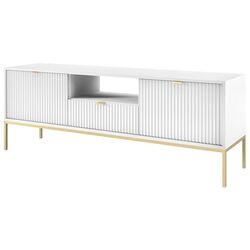 Тумба РТВ Mirjan24 Mijano MRTV154/Nova 154 (White/Gold) Thumb