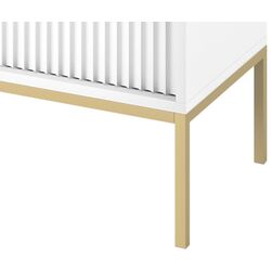 Тумба РТВ Mirjan24 Mijano MRTV154/Nova 154 (White/Gold) Thumb