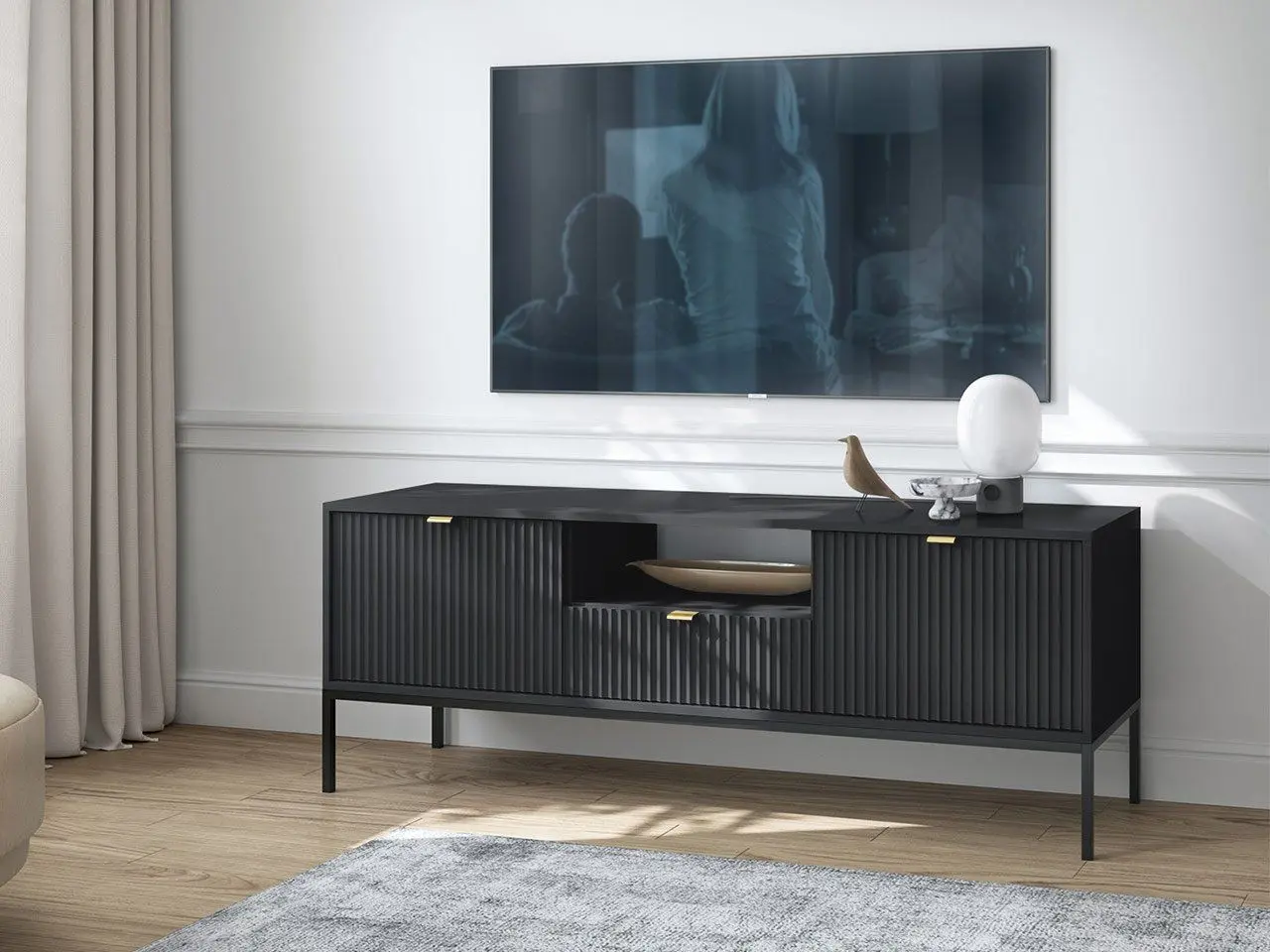 Tumba pentru TV Mirjan24 Mijano MRTV154/Nova RTV154 (Black) - 3