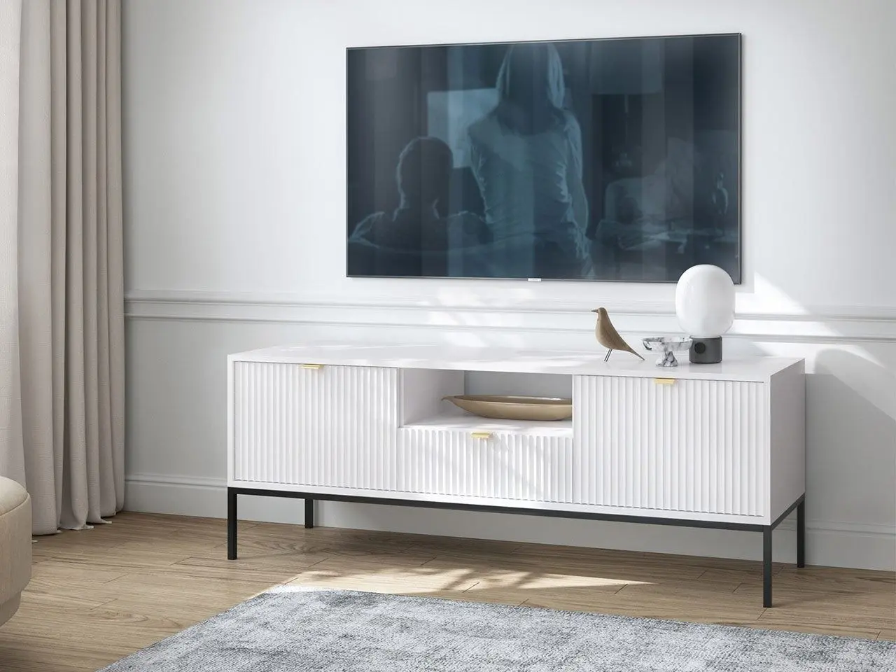 Тумба РТВ Mirjan24 Mijano MRTV154/Nova RTV154 (White) - 4