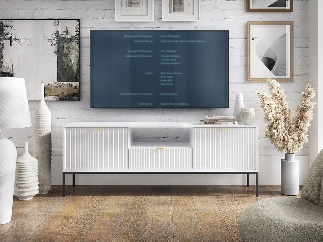 Тумба РТВ Mirjan24 Mijano MRTV154/Nova RTV154 (White) - 5