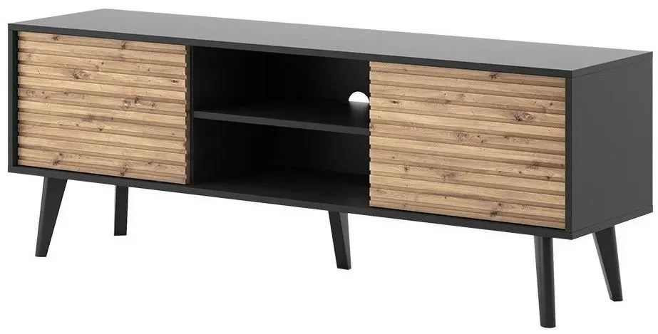 Тумба РТВ Mirjan24 Mostero MSRTV154/Willow (Artisan Oak/Black) - 4
