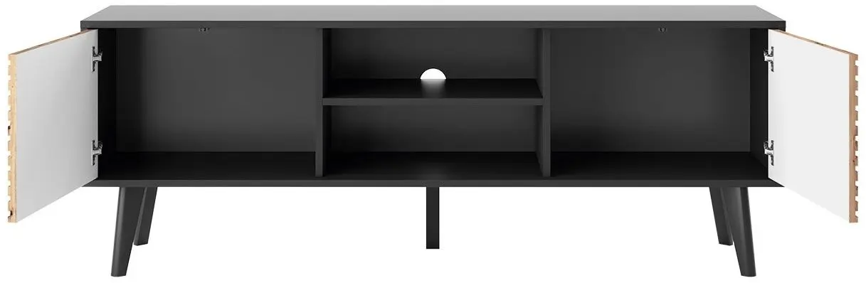 Тумба РТВ Mirjan24 Mostero MSRTV154/Willow (Artisan Oak/Black) - 5