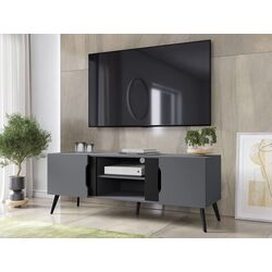 Тумба РТВ Mirjan24 Motez/Dazel 2D (Gray/Black)