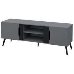 Тумба РТВ Mirjan24 Motez/Dazel 2D (Gray/Black) Thumb