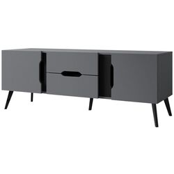 Тумба РТВ Mirjan24 Motez/Dazel 2D2S (Gray/Black) Thumb