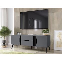 Тумба РТВ Mirjan24 Motez/Dazel 2D2S (Gray/Black)