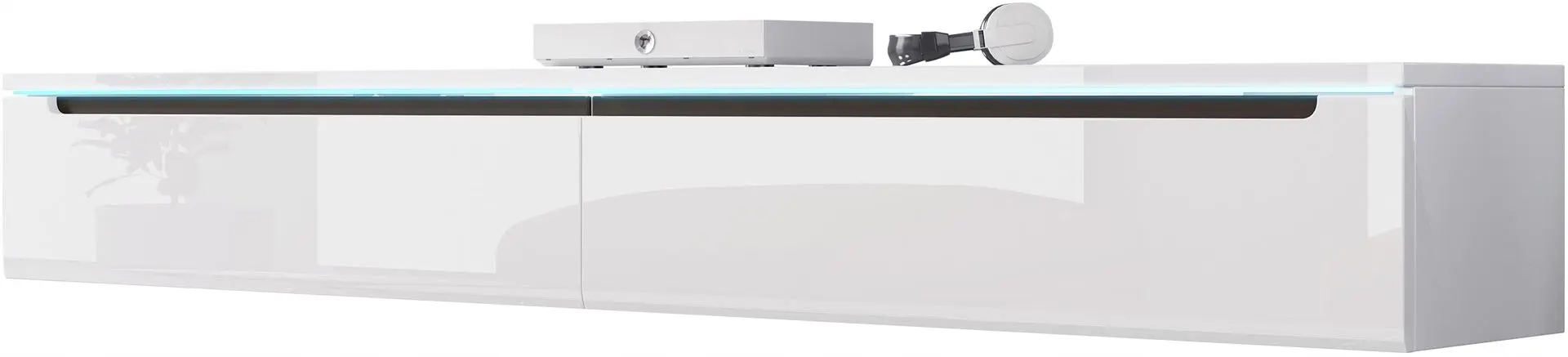 Тумба РТВ Mirjan24 Nadur/Duna I 180 (White/White Gloss)