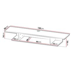 Тумба РТВ Mirjan24 Nitho/Boreset (Black) Thumb