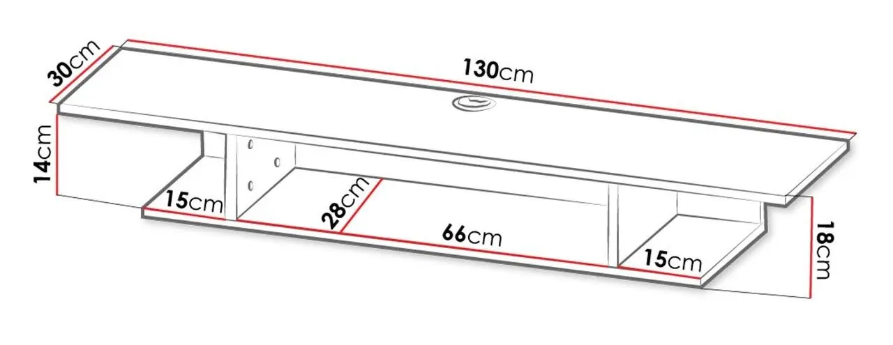 Тумба РТВ Mirjan24 Nitho/Boreset (Black) - 4