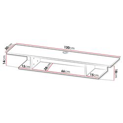 Тумба РТВ Mirjan24 Nitho/Boreset (White) Thumb