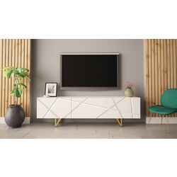 Тумба РТВ Mirjan24 Nivotis/Radom 01 180 (White/White Gloss) Thumb