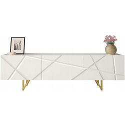 Тумба РТВ Mirjan24 Nivotis/Radom 01 180 (White/White Gloss)