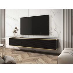 Tumba pentru TV Mirjan24 Oanisew/Oro II (Black/Gold)
