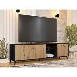 Tumba pentru TV Mirjan24 Oksawi/Ovessi 2K1D (Artisan Oak/Black)