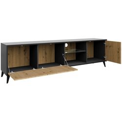 Tumba pentru TV Mirjan24 Oksawi/Ovessi 2K1D (Artisan Oak/Black) Thumb