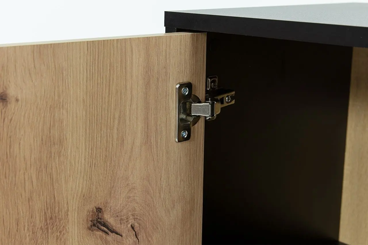 Tumba pentru TV Mirjan24 Oksawi/Ovessi 2K1D (Artisan Oak/Black)