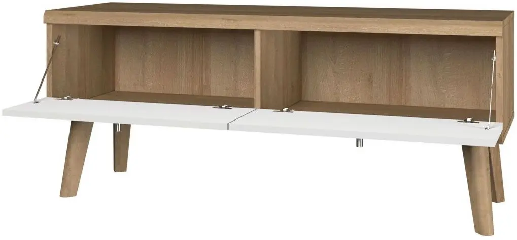 Tumba pentru TV Mirjan24 Prime/Primo 107 (Riviera Oak /White) - 2