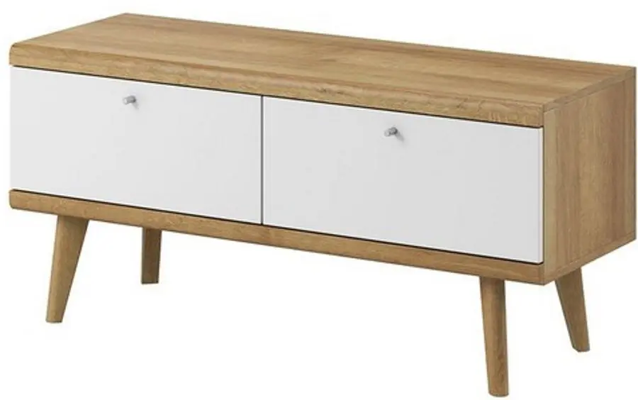 Tumba pentru TV Mirjan24 Prime/Primo 107 (Riviera Oak /White)