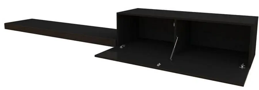 Tumba pentru TV Mirjan24 Rifo/Life (White/White Gloss) - 3