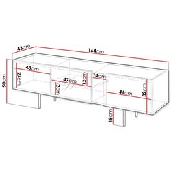 Тумба РТВ Mirjan24 Salzo SL03 (Graphite/San Sebastian) Thumb