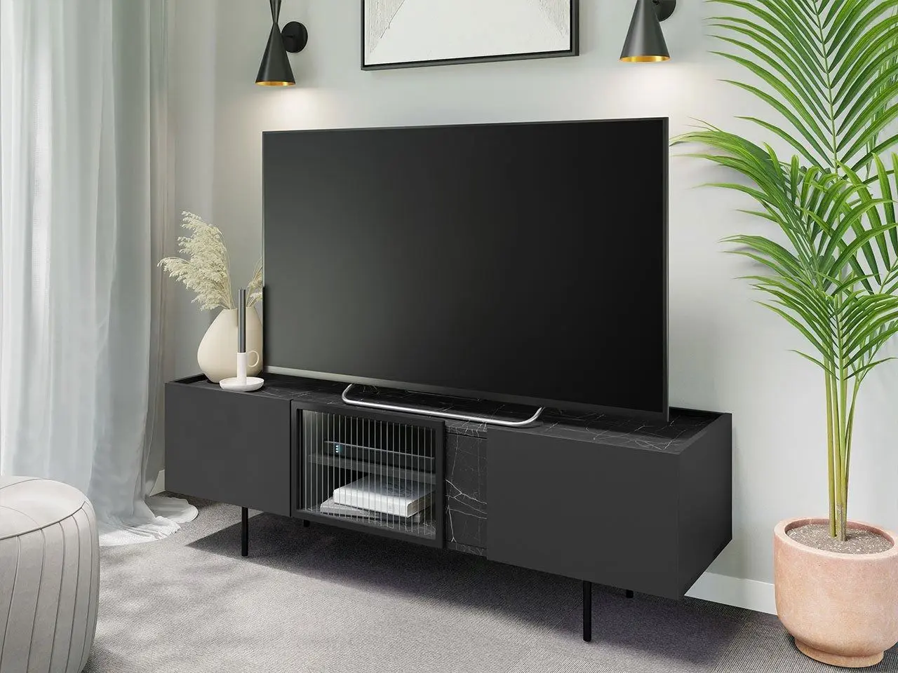 Тумба РТВ Mirjan24 Salzo SL03 (Graphite/San Sebastian)