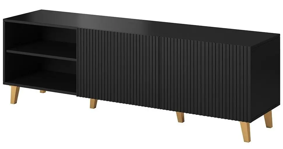 Tumba pentru TV Mirjan24 Sinenko/Pafos 150 (Black/Gold) - 3