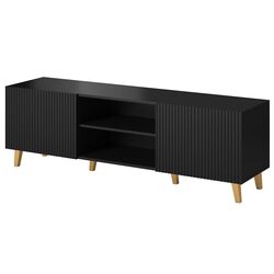 Tumba pentru TV Mirjan24 Sinenko/Pafos 150 (Black/Gold)