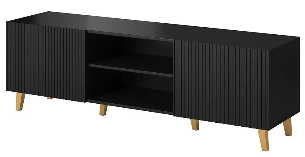 Tumba pentru TV Mirjan24 Sinenko/Pafos 150 (Black/Gold)