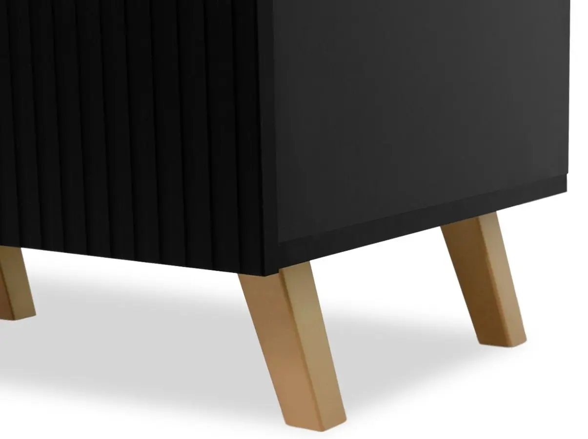 Тумба РТВ Mirjan24 Sinenko/Pafos 200 (Black/Gold) - 2