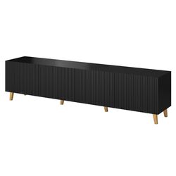 Tumba pentru TV Mirjan24 Sinenko/Pafos 200 (Black/Gold)