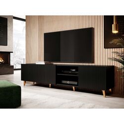 Тумба РТВ Mirjan24 Sinenko/Pafos 200 (Black/Gold) Thumb