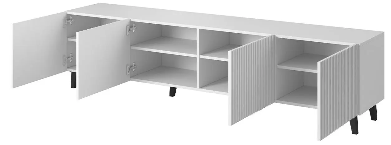 Тумба РТВ Mirjan24 Sinenko/Pafos 200 (Black/Gold) - 7