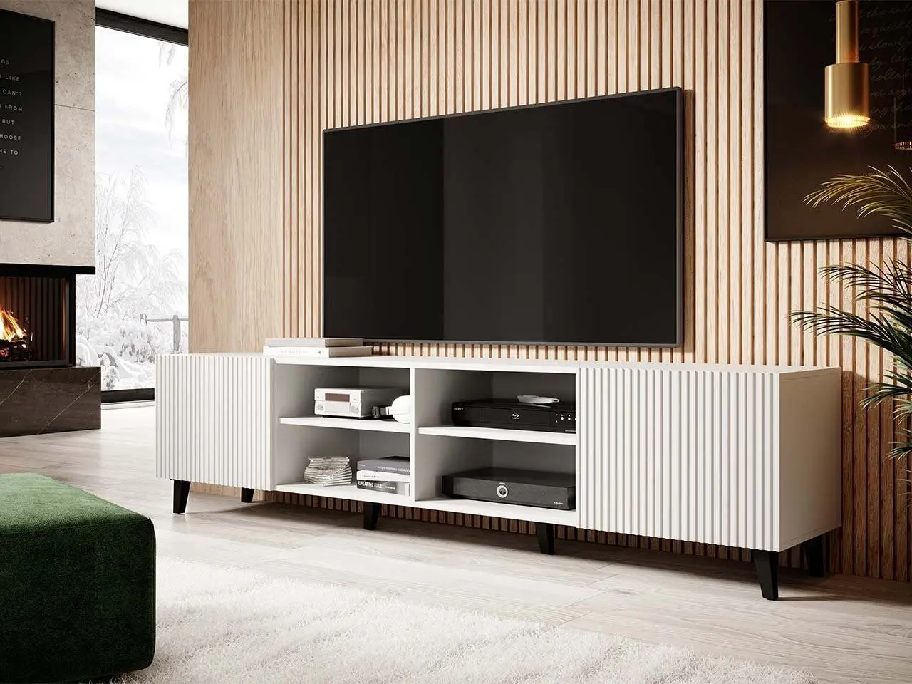 Tumba pentru TV Mirjan24 Sinenko/Pafos 200 (White) - 5