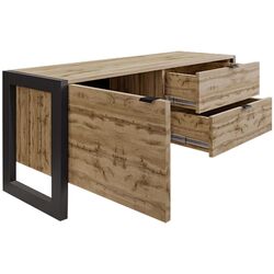 Тумба РТВ Mirjan24 Tardei/Berizo 120 (Wotan Oak/Black) Thumb