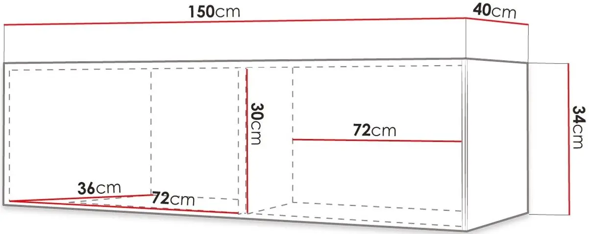 Тумба РТВ Mirjan24 Terospito 150/Waldi Ramiro 150 (Black) - 4