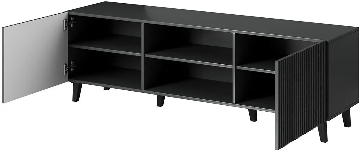 Тумба РТВ Mirjan24 Tilderi Grey 150/Vamos (Anthracite) - 3