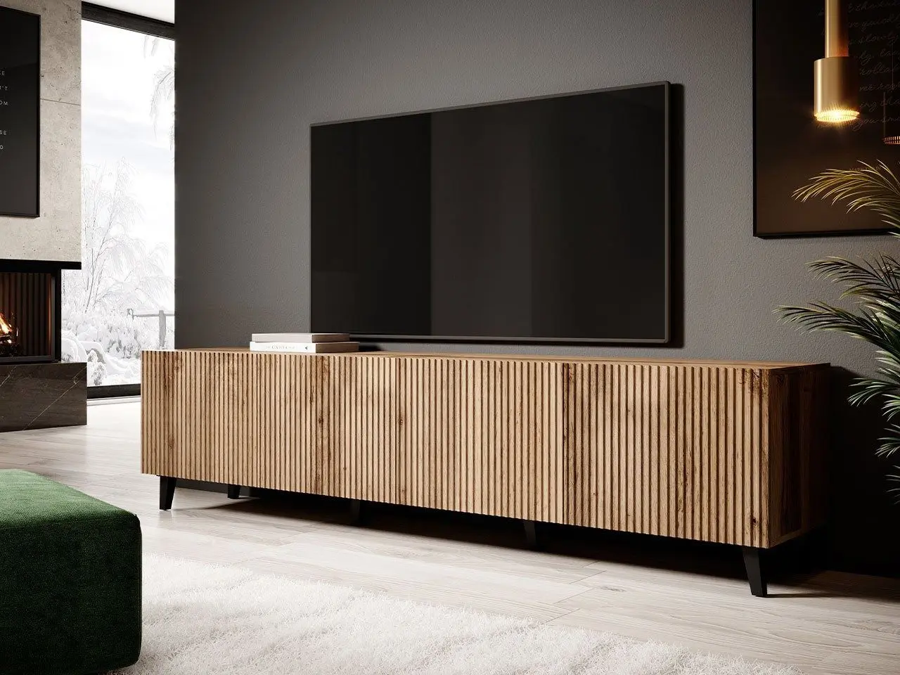 Тумба РТВ Mirjan24 Tilderi/Vamos 200 (Wotan Oak) - 3