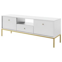 Тумба РТВ Mirjan24 Tonkor TRTV154/Mono MRTV154 (White/Gold) Thumb