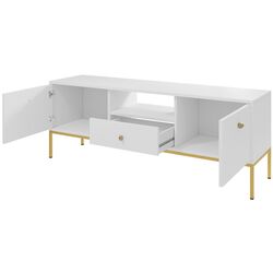 Тумба РТВ Mirjan24 Tonkor TRTV154/Mono MRTV154 (White/Gold) Thumb