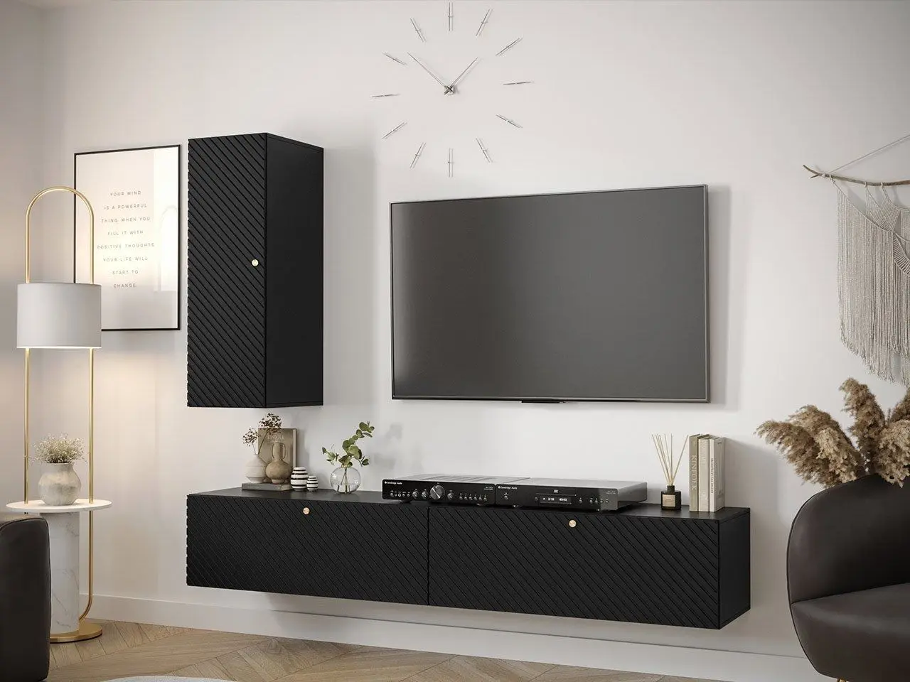 Tumba pentru TV Mirjan24 Towiro Slim II 100/Slim 100 (Black) - 4